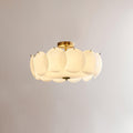 Layered Disc Glass Flush Mount
