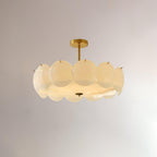 Layered Disc Glass Flush Mount