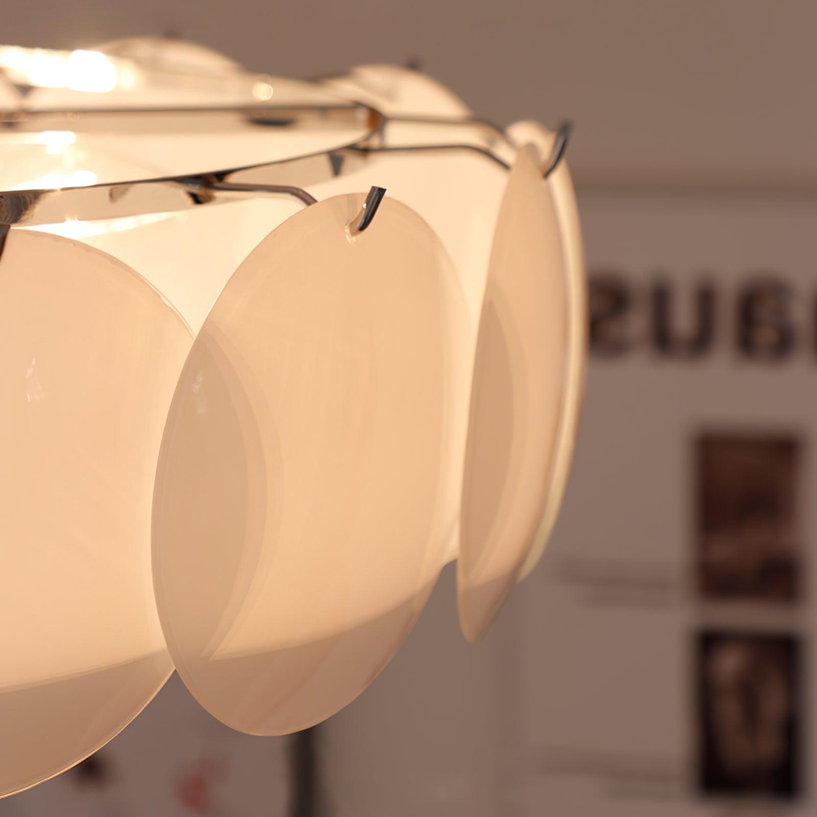 Layered Disc Glass Flush Mount