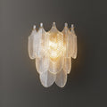 Leaf Textured Glass Wall Sconce