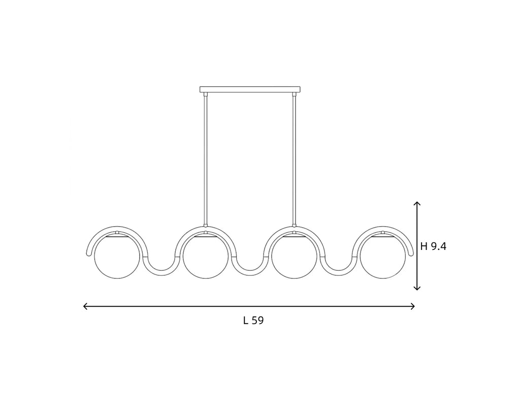 Lenox Linear-Kronleuchter