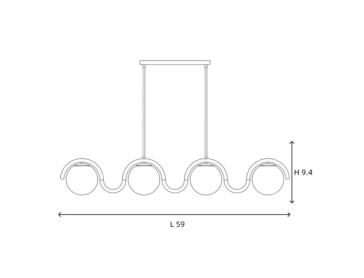 Lenox Linear-Kronleuchter
