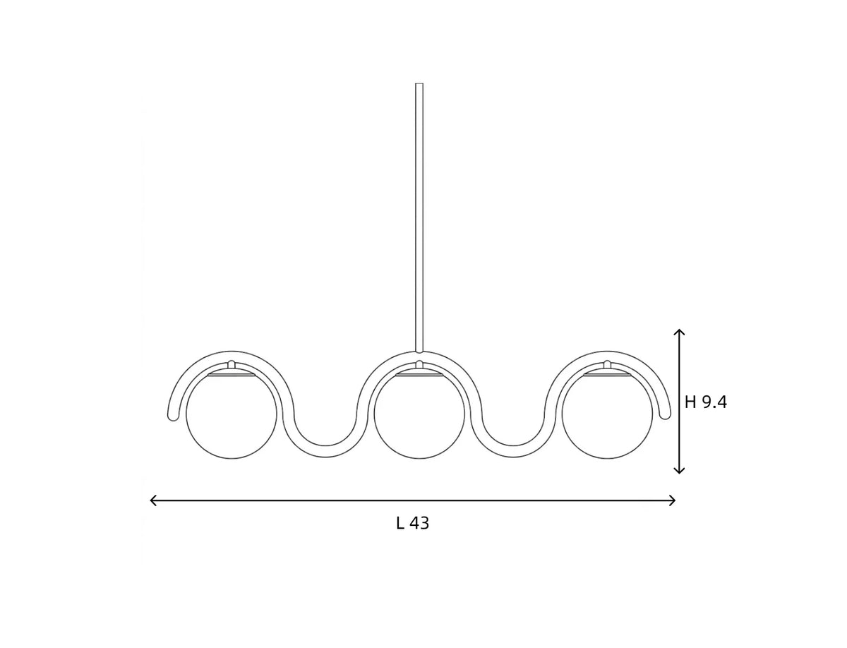Lenox Linear-Kronleuchter