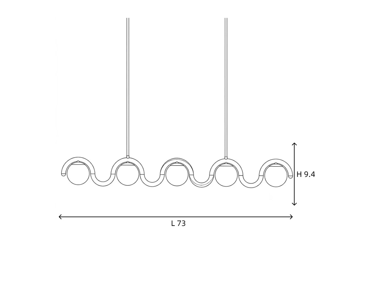 Lenox Linear-Kronleuchter