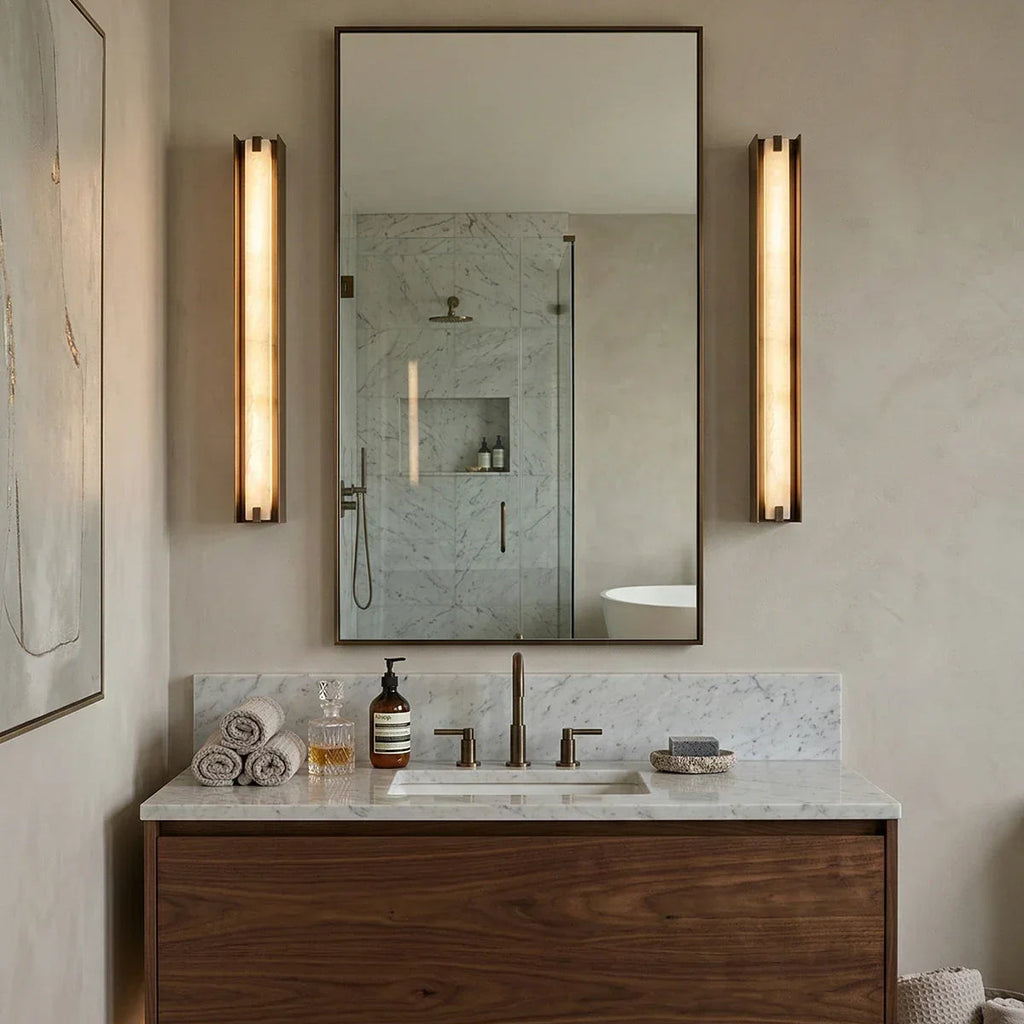 Linear Alabaster Wall Sconce