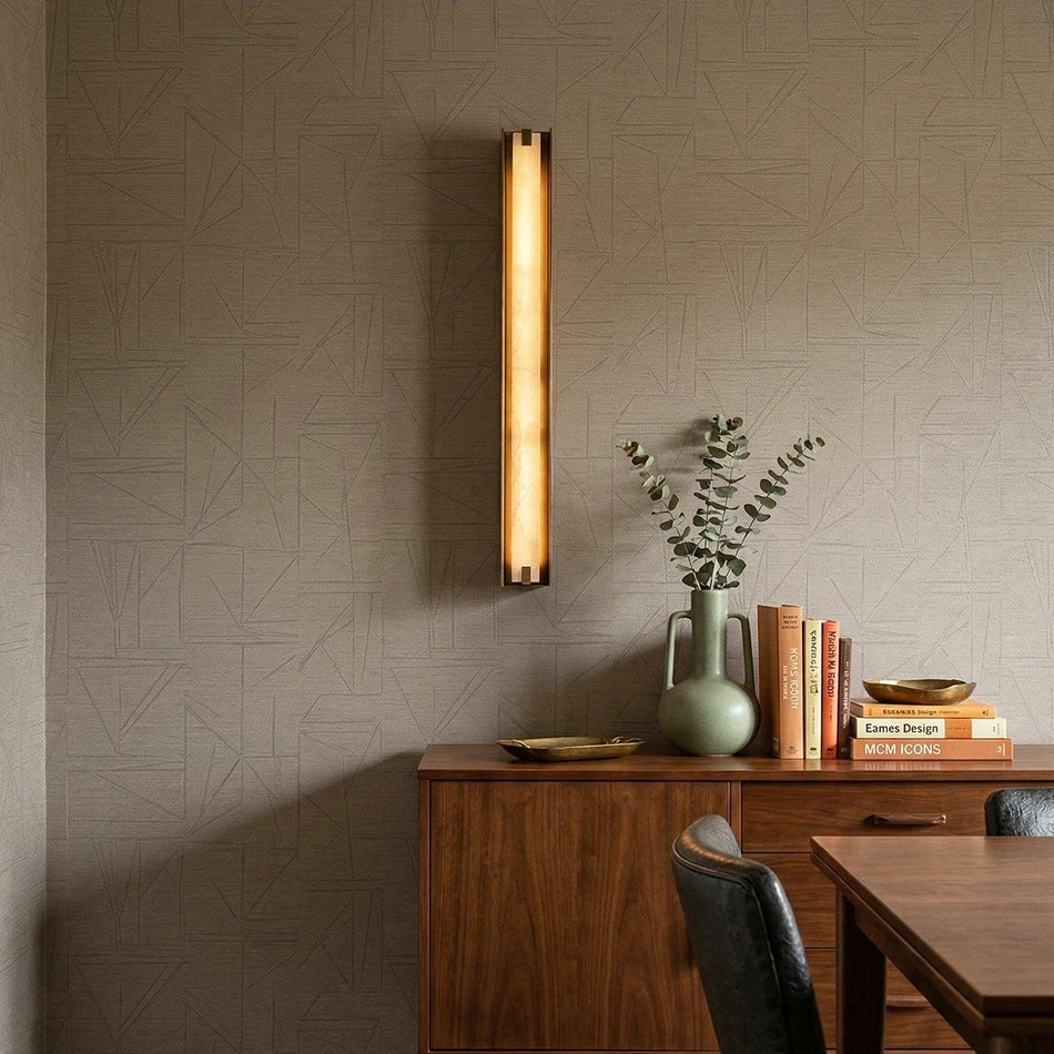 Linear Alabaster Wall Sconce
