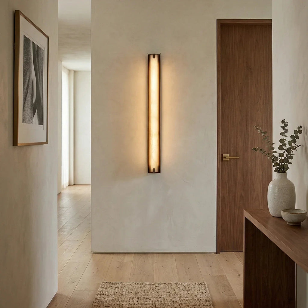 Linear Alabaster Wall Sconce