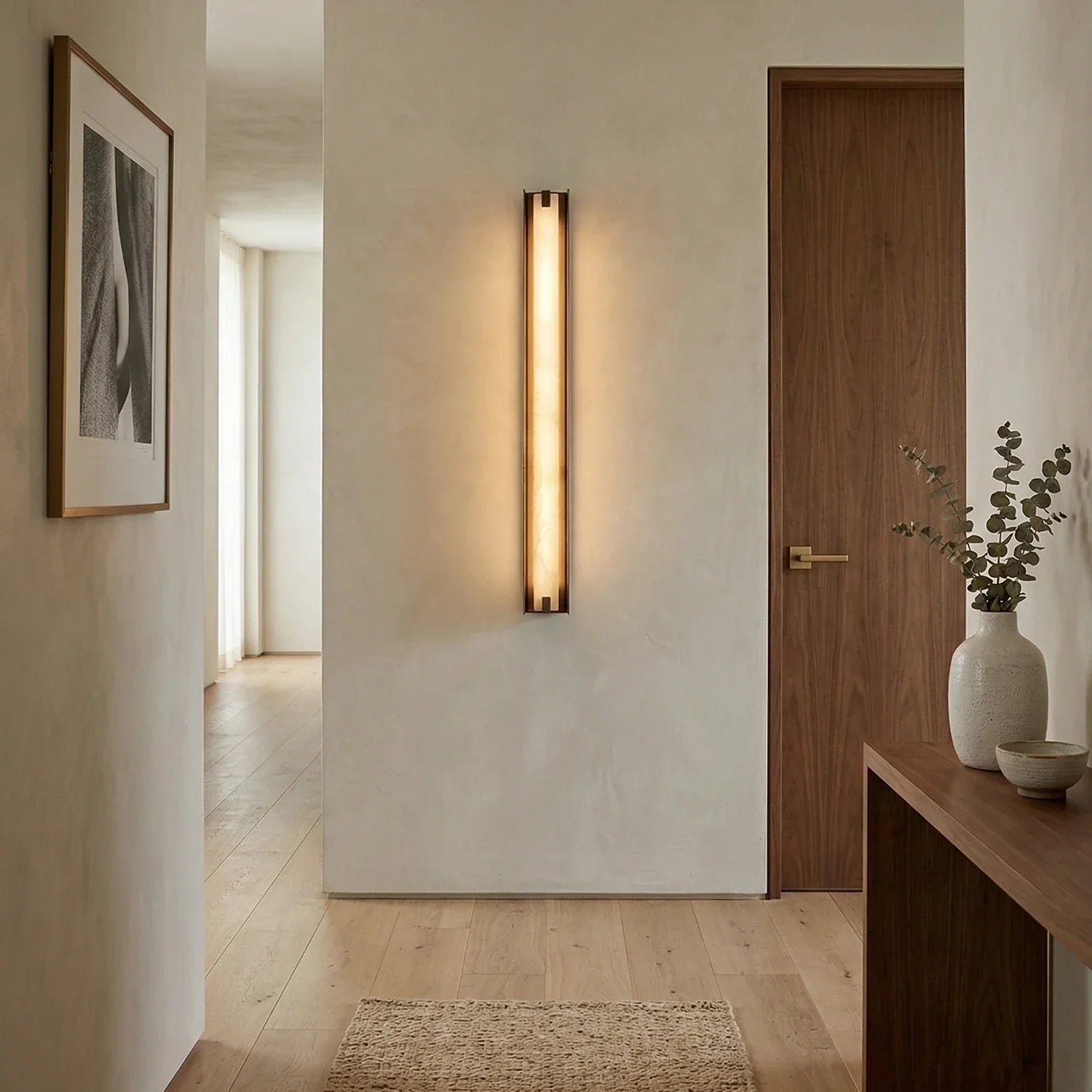 Linear Alabaster Wall Sconce