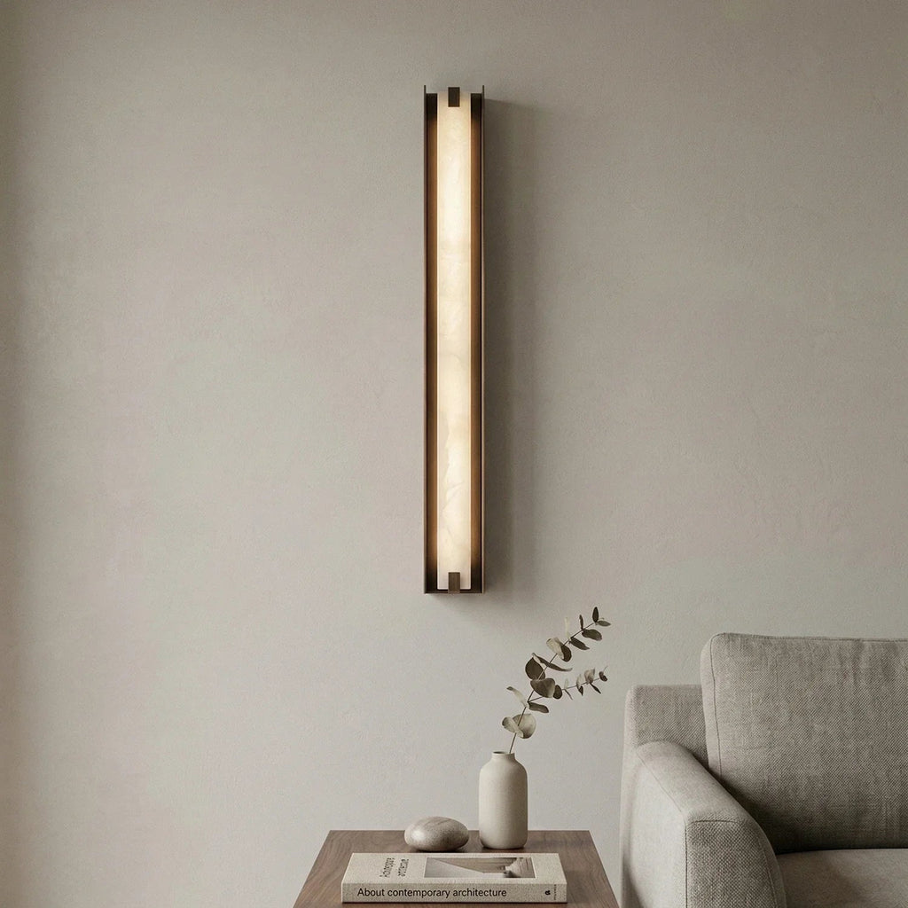 Linear Alabaster Wall Sconce