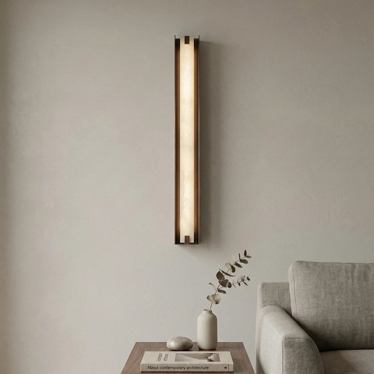 Linear Alabaster Wall Sconce