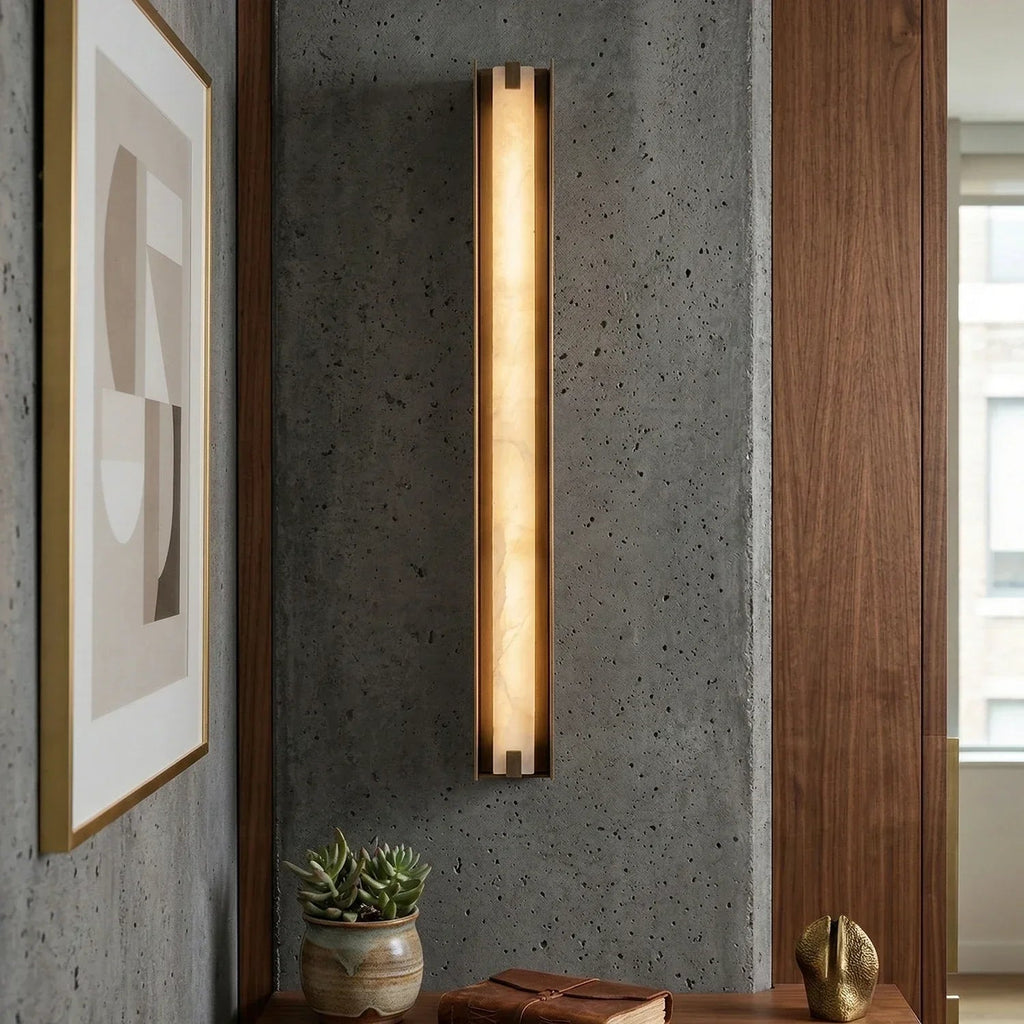 Linear Alabaster Wall Sconce