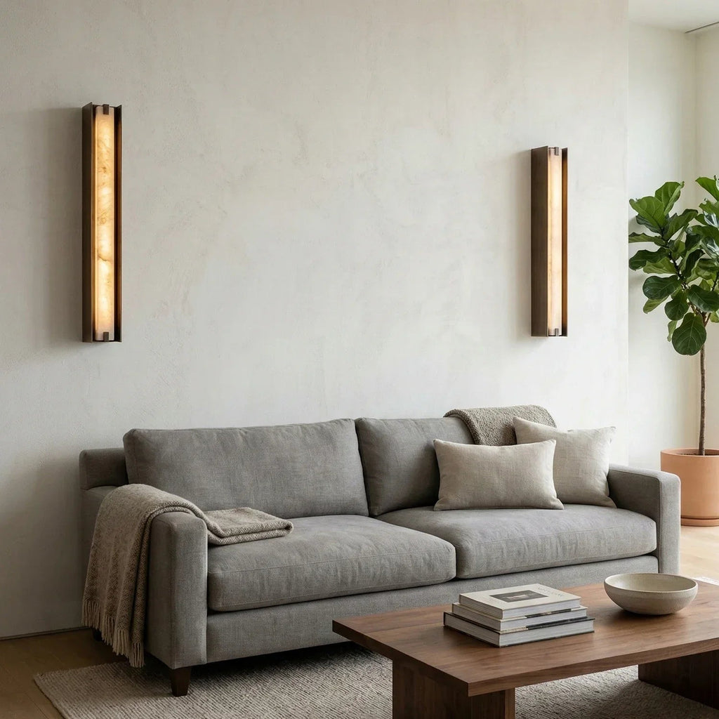 Linear Alabaster Wall Sconce