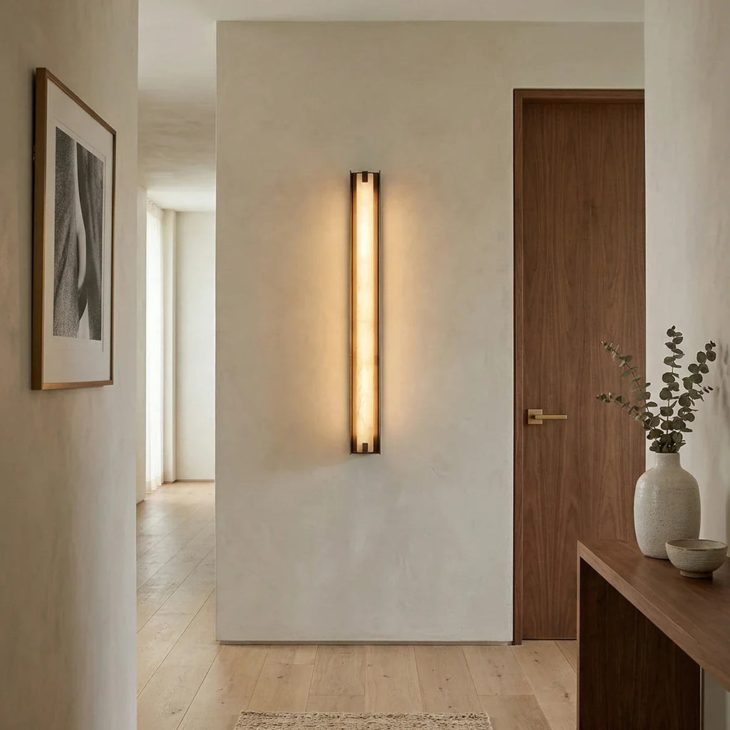 Linear Alabaster Wall Sconce