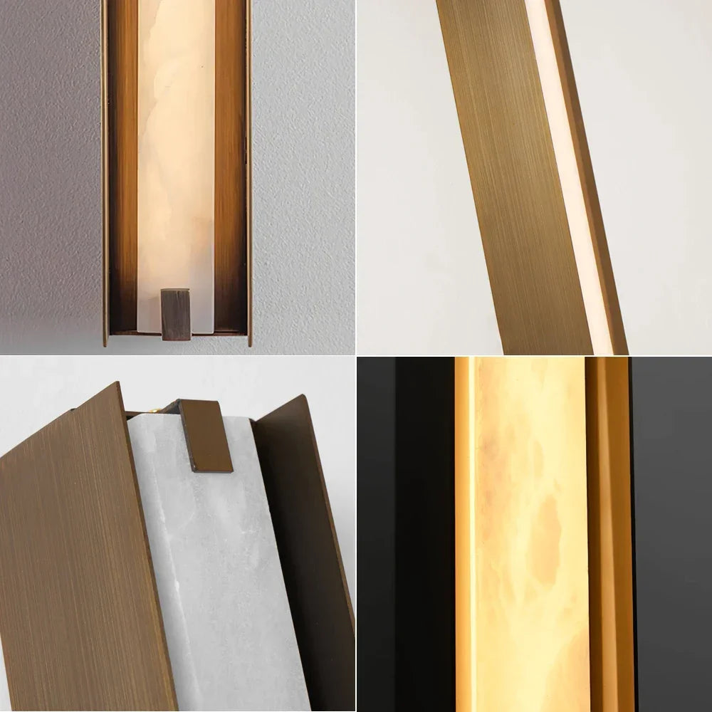 Linear Alabaster Wall Sconce