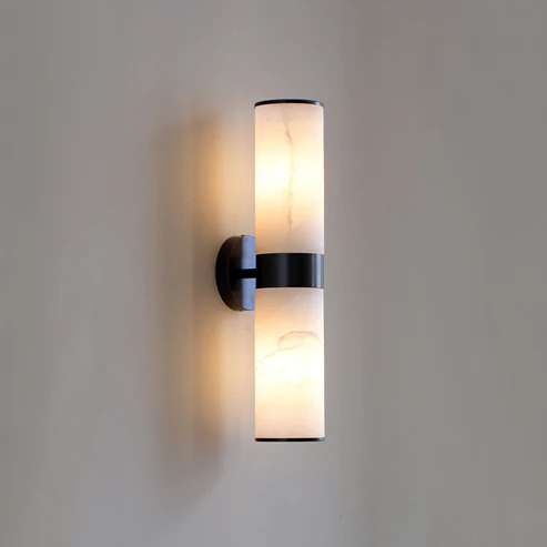 Linear Tandem Alabaster Wall Lamp