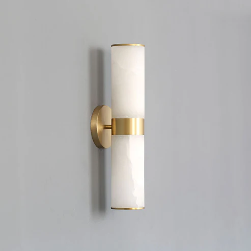 Linear Tandem Alabaster Wall Lamp