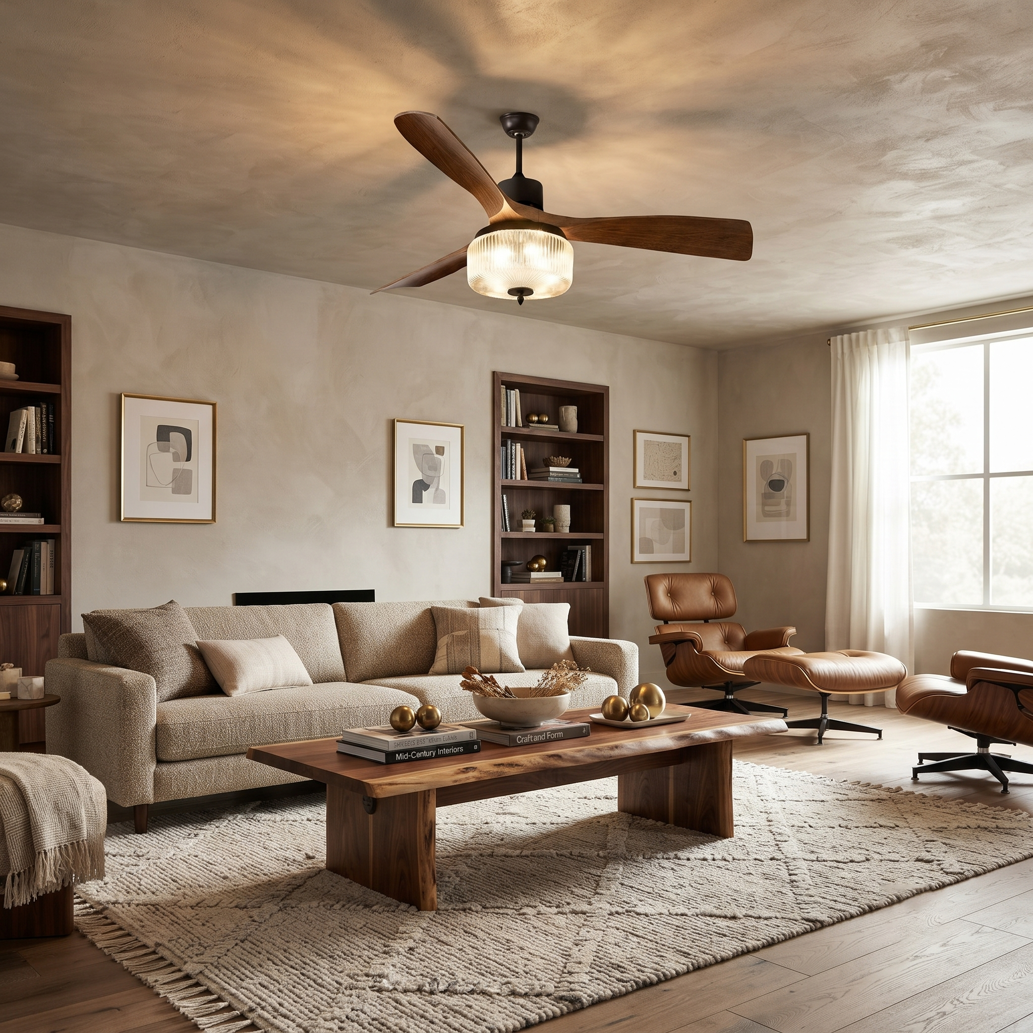 Linear Wood Chandelier