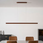 Linear Wooden Pendant Light