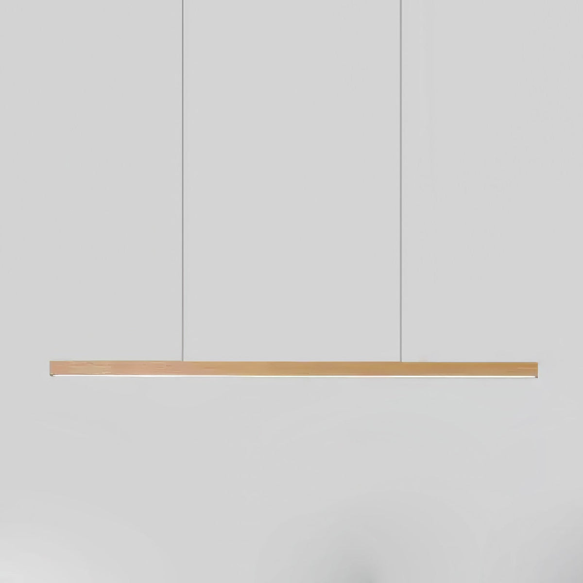 Linear Wooden Pendant Light