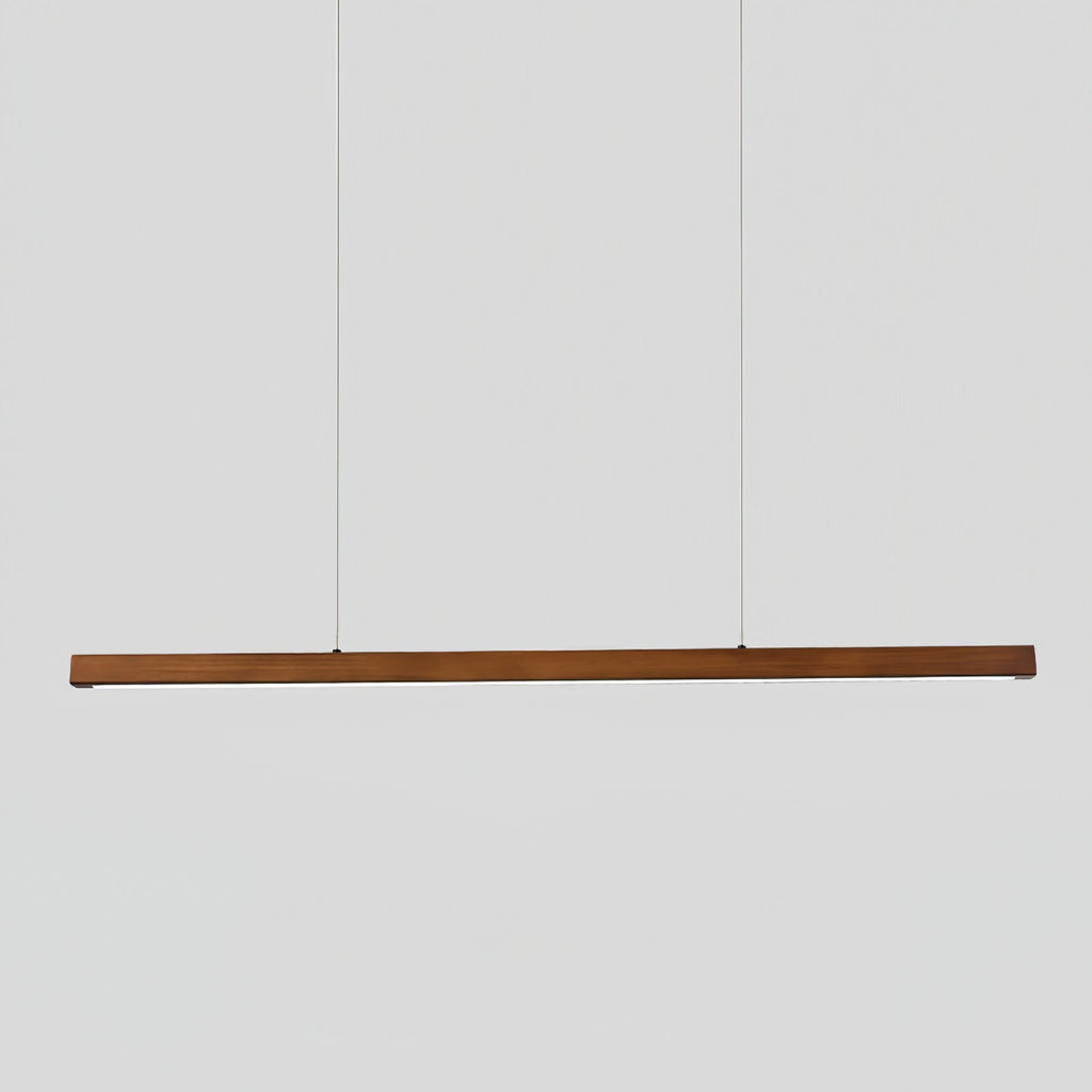 Linear Wooden Pendant Light