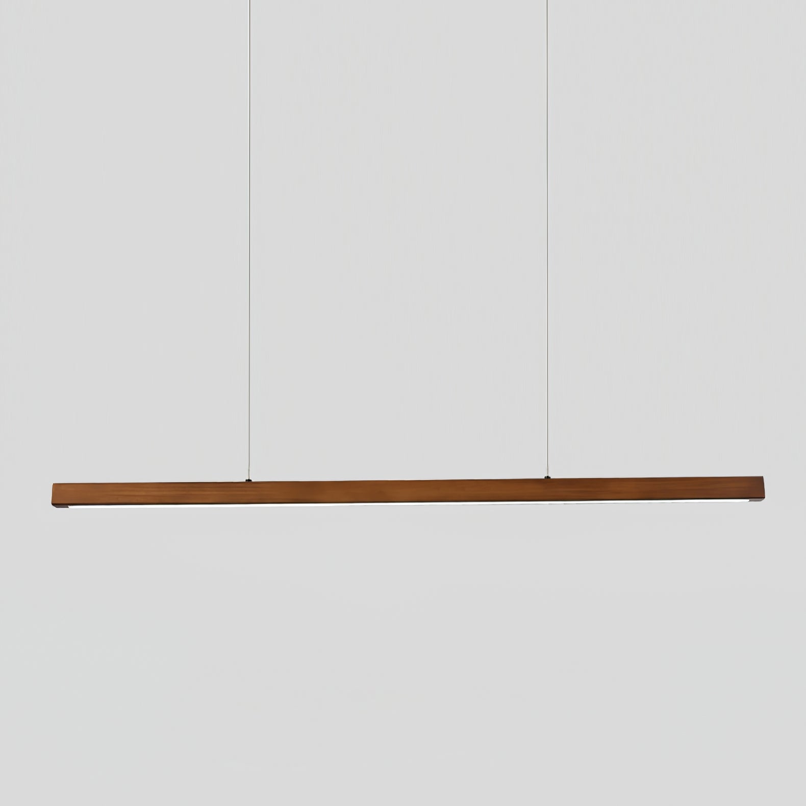 Lineare Holz-Hängeleuchte