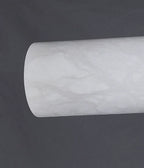 Detail View of Illuminated Alabaster Art Glass Edge and Texture