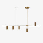 Linear Brass Cylinder Pendant