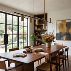 Linear Brass Cylinder Pendant