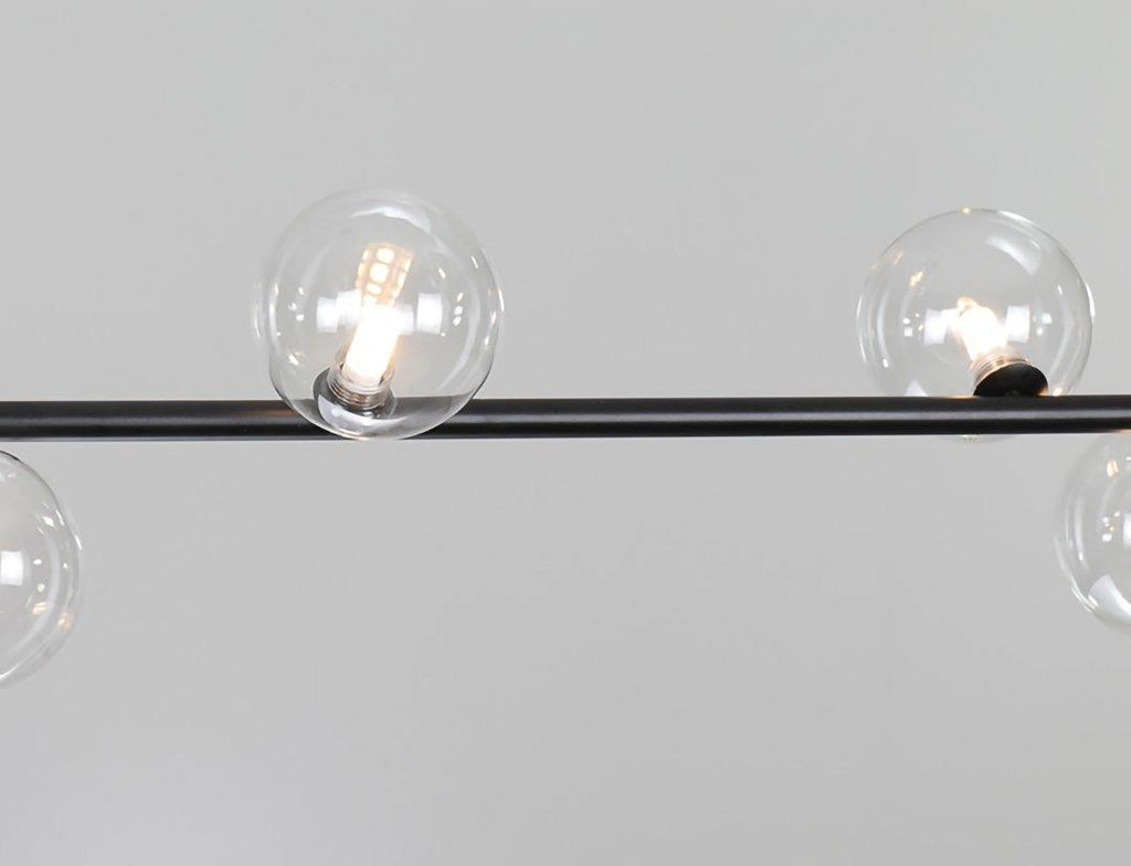 Linear Glass Orb Pendant Light