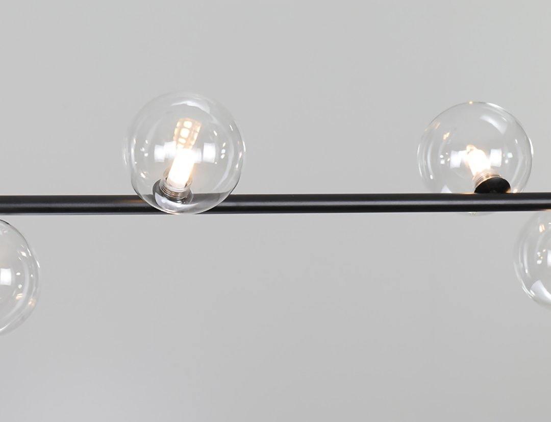 Linear Glass Orb Pendant Light