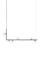 Linear Glass Orb Pendant Light