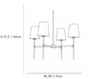 Linear Spoke Chandelier
