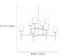 Linear Spoke Chandelier