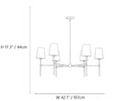 Linear Spoke Chandelier