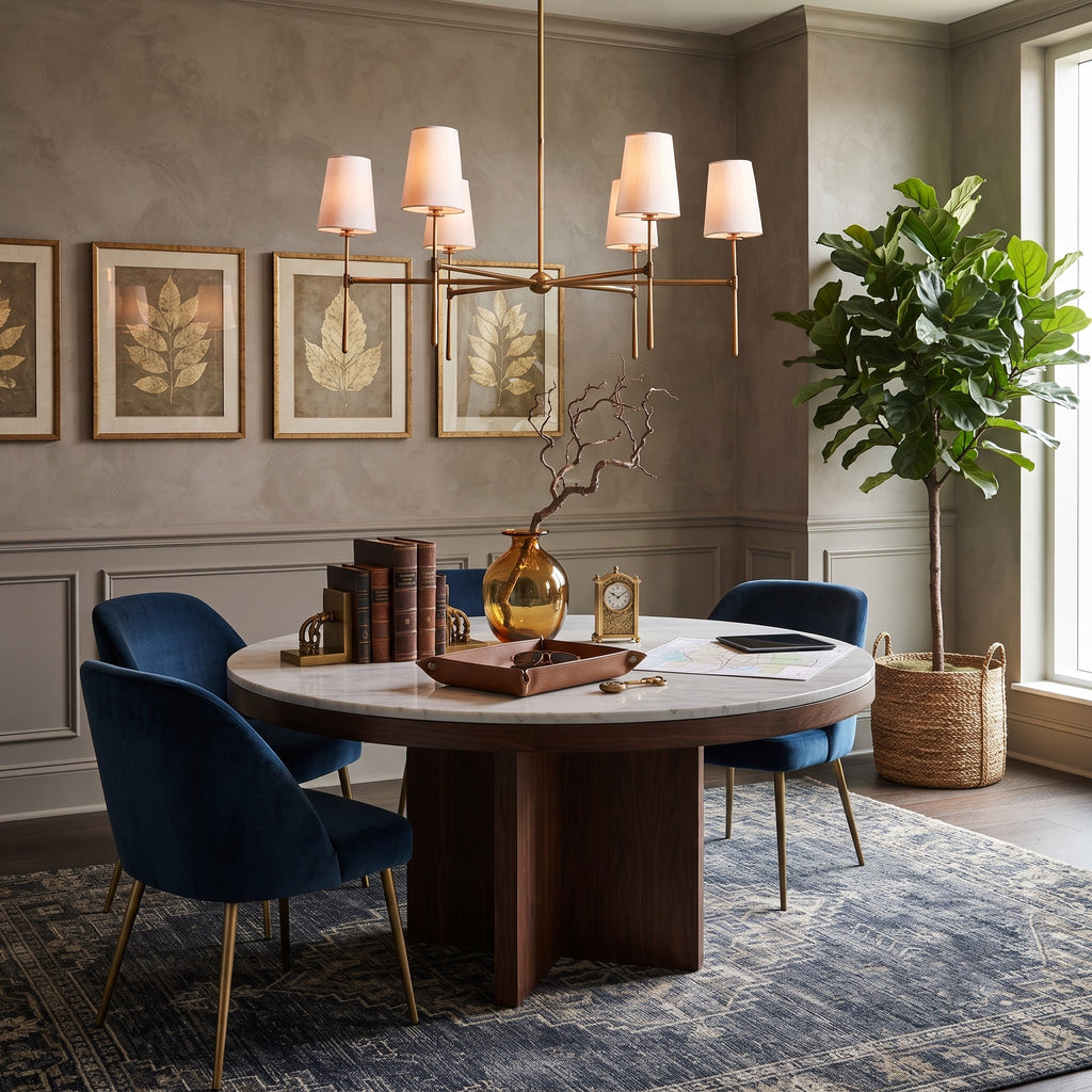 Linear Spoke Chandelier