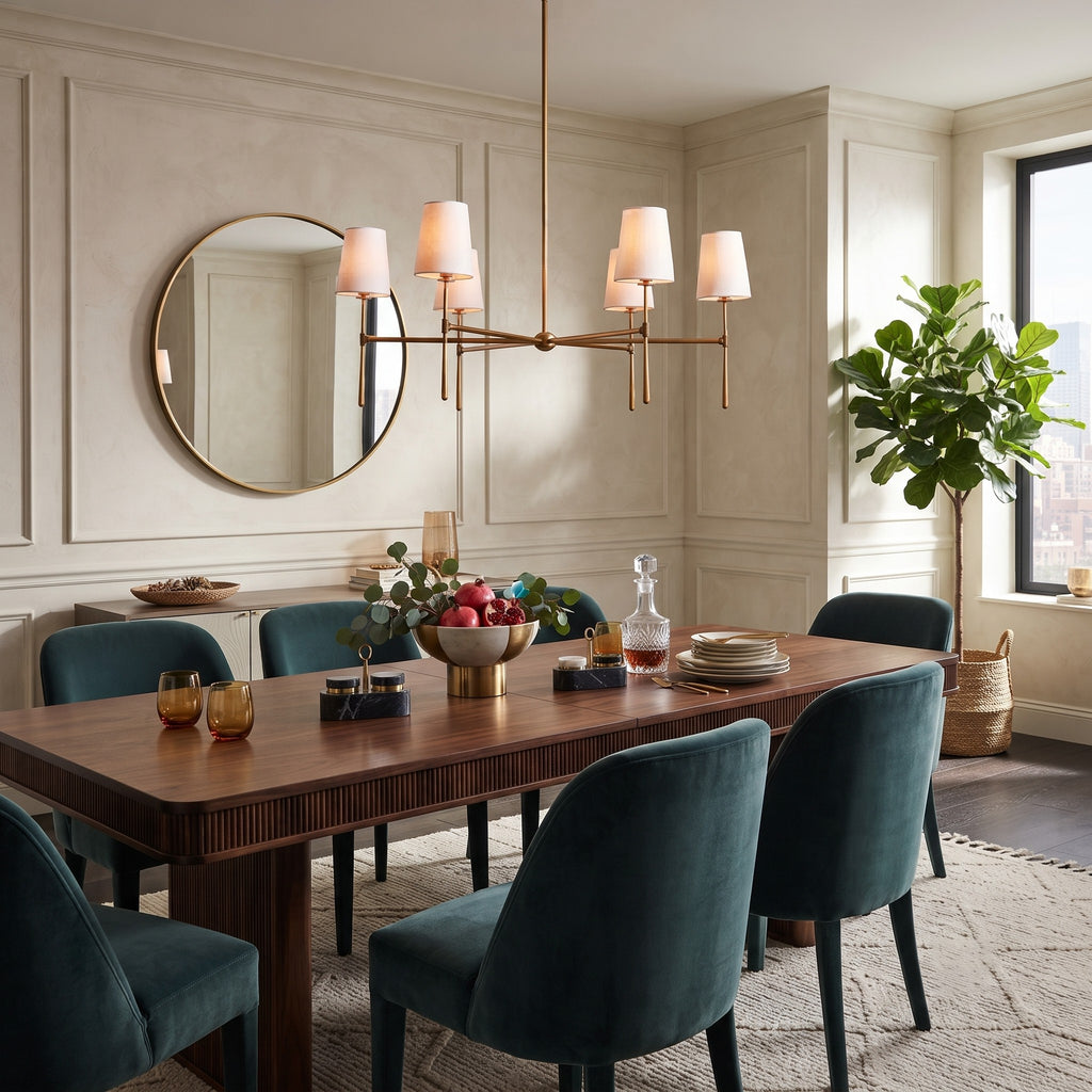 Linear Spoke Chandelier