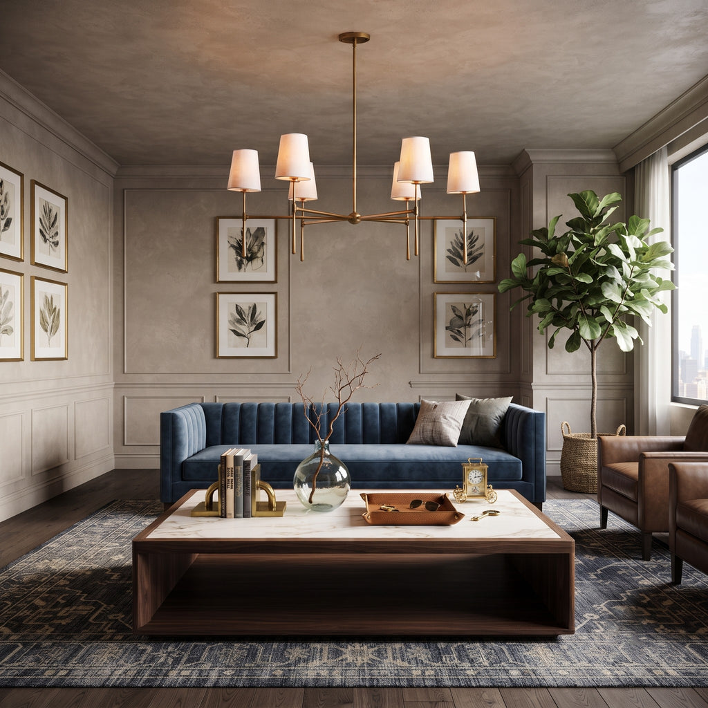 Linear Spoke Chandelier
