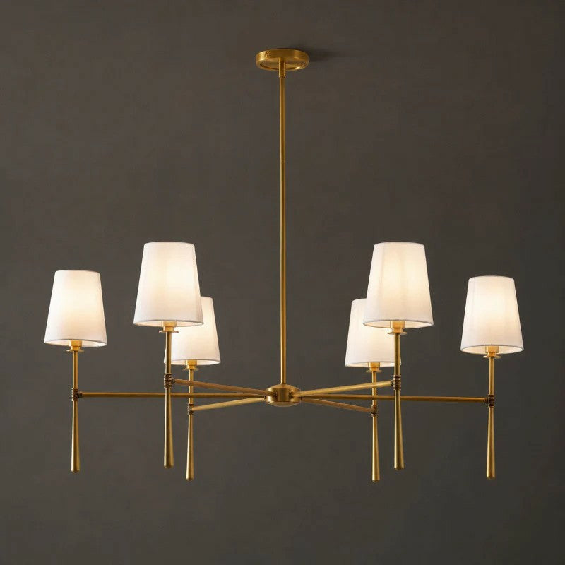 Linear Spoke Chandelier