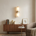 Linear Tandem Alabaster Wall Lamp