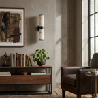 Linear Tandem Alabaster Wall Lamp