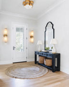Modern Dual-Cylinder Wall Sconce in Entryway Foyer