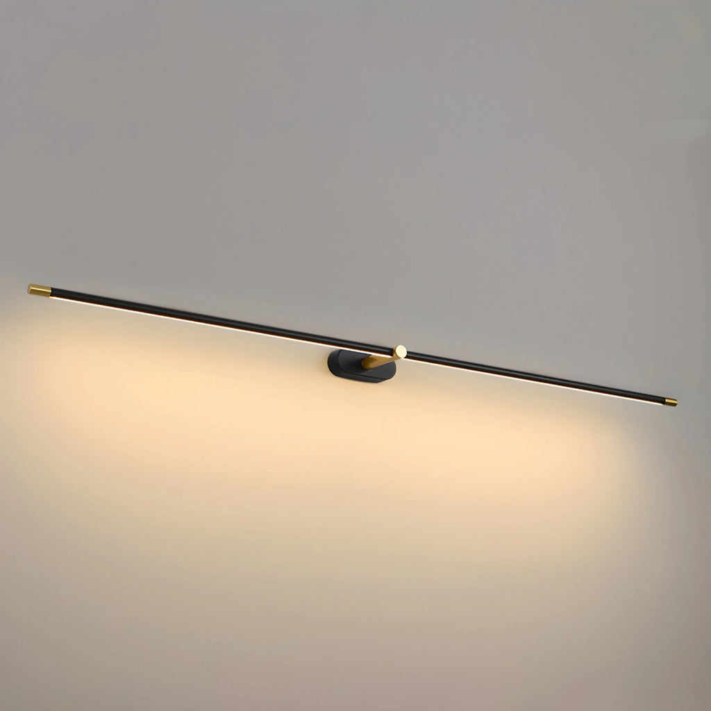 Illuminated Modern Black Ultra-Long Linear Light Studio Shot