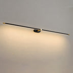 Illuminated Modern Black Frame Linear Light Studio Display
