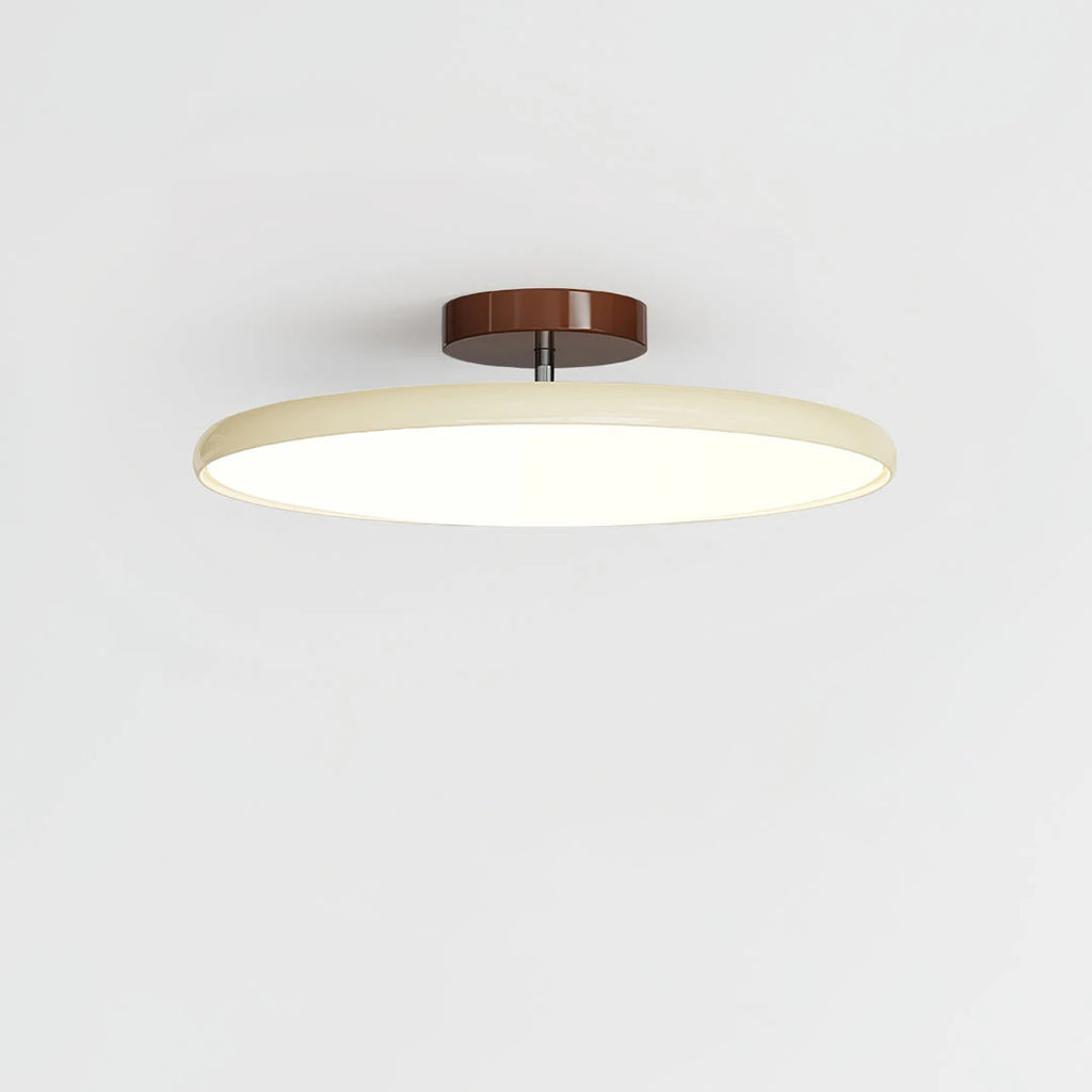 Illuminated Modern Green Ultra-Thin Ceiling Light Studio Shot