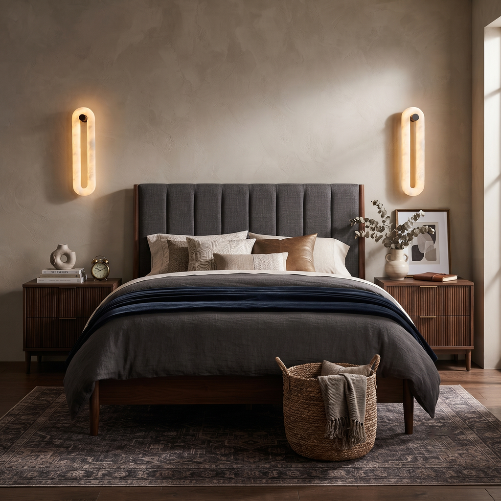 Loop Alabaster Linear Sconce