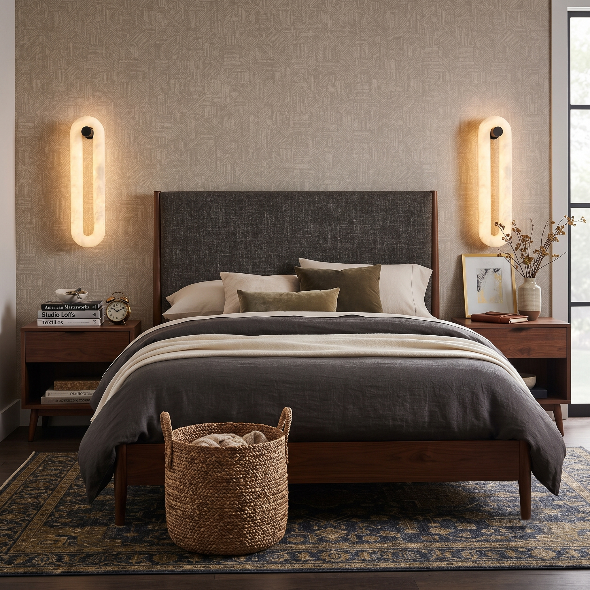 Loop Alabaster Linear Sconce