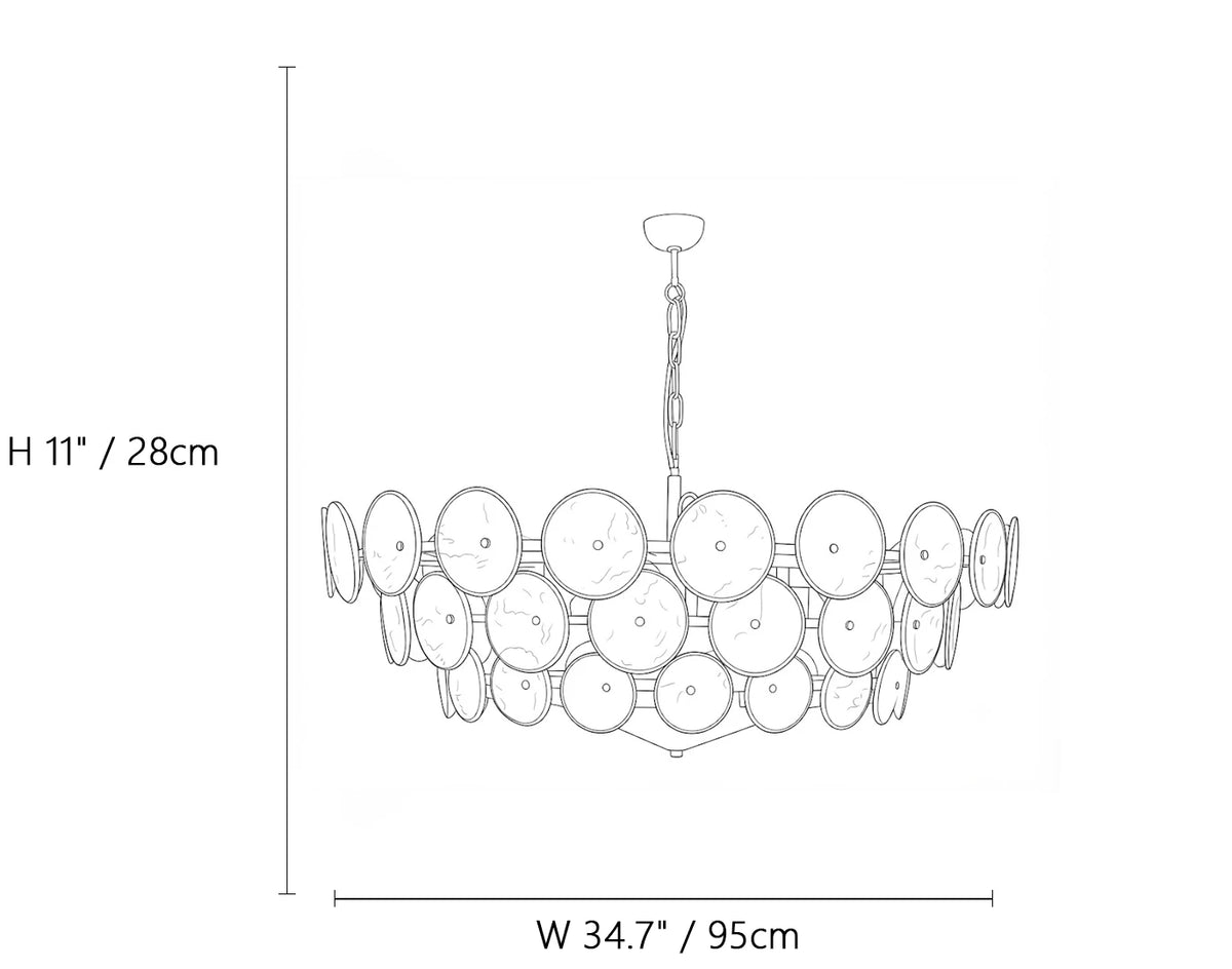 Lorenzo Murano Chandelier