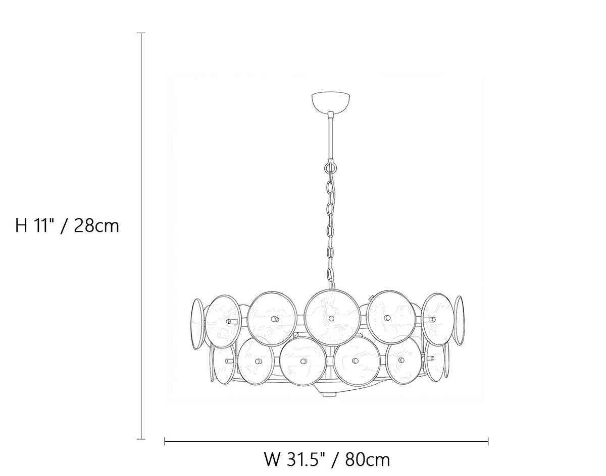 Lorenzo Murano Chandelier