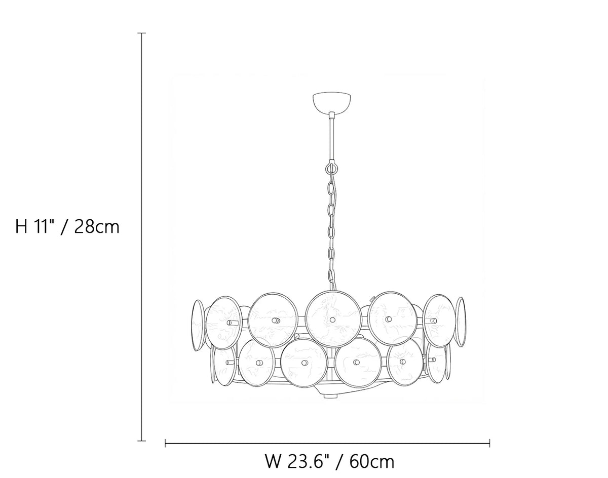 Lorenzo Murano Chandelier