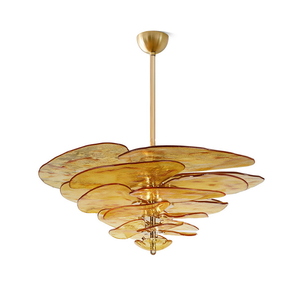 Lotus Leaf Murano Chandelier